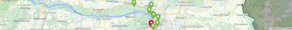 Kartenansicht für Apotheken-Notdienste in der Nähe von Harmannsdorf (Korneuburg, Niederösterreich)